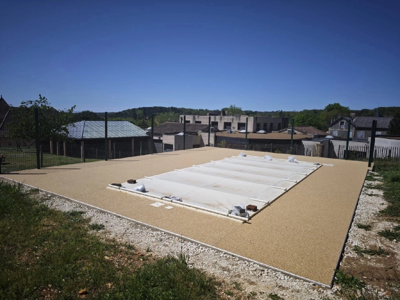 Moquette de pierre pour plage de piscine